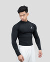 Hustle High Neck Full Sleeve Compression T-shirt