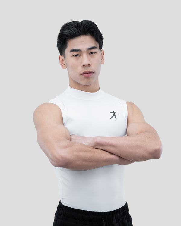 Hustle High Neck Compression Tank
