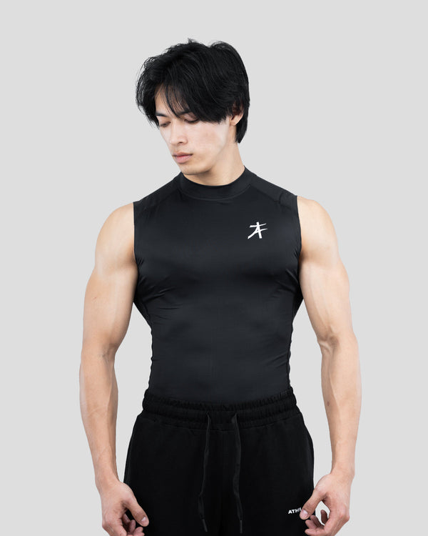Hustle High Neck Compression Tank