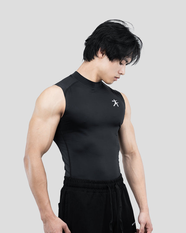 Hustle High Neck Compression Tank