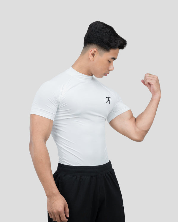 Hustle High Neck Compression T-shirt