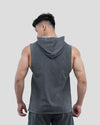 Acid Wash Sleeveless Hoodie