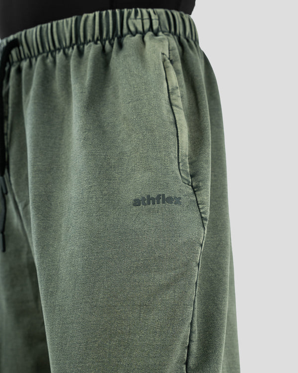 Acid wash baggy pants